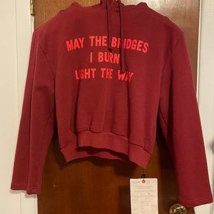 VETEMENTS The Bridges I Burn Light The Way Oversized Hoodie